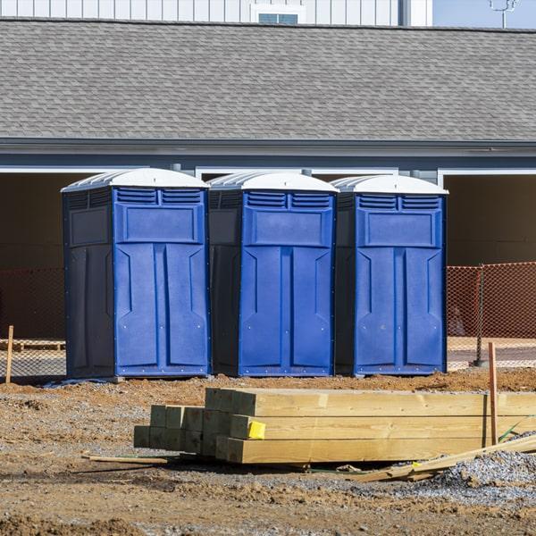 the minimum rental period for a job site portable restroom is usually one month